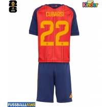Spanien Pau Cubarsi #22 Heimtrikotsatz Kinder WM 2026 Kurzarm (+ Kurze Hosen)